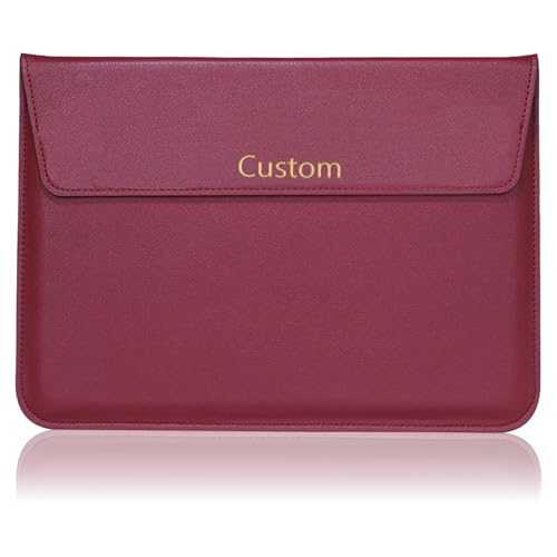 Funda para portátil personalizable de cuero PU para MacBook miniatura 1