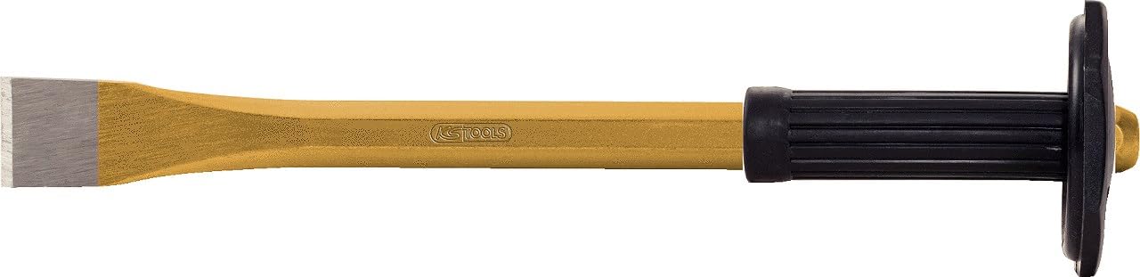 KS Tools 162.0226 Scalpello per Muratori con Impugnatura di Protezione, 33X500 mm, Ottagonale