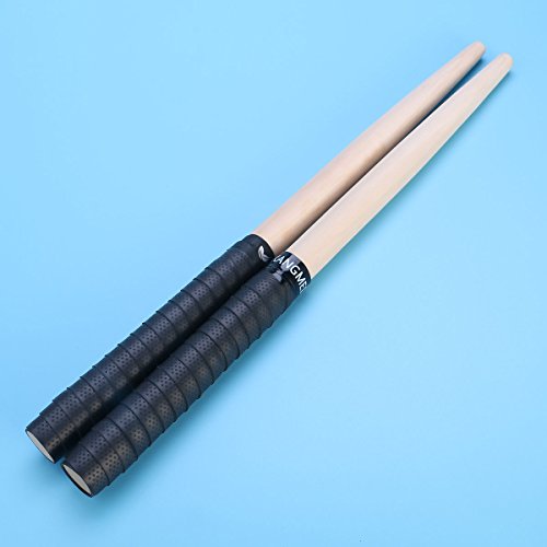 ROSENICE Drumstick 1 Par Maibachi Taiko Ponta de Madeira Bateria Master Tambor Adesivos (Cores de Va