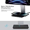 PITAKA Magnetic Wireless Charging Stand Holder Only for MagEZ Case Pro for iPad Pro/iPad mini 6 [MagEZ Charging Stand] Adjustable iPad Stand with 15W Wireless Charging Base for Smartphone