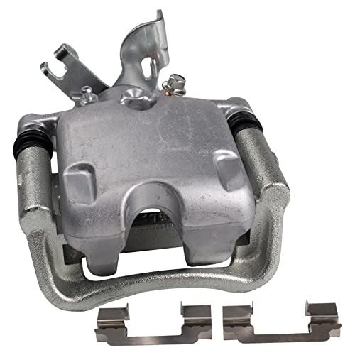 Image of TRQ Rear Brake Caliper Set Zinc Coated Brackets Hardware Compatible with 2013-2016 Buick LaCrosse 2011-2016 Regal 2014-2019 Chevrolet Impala 2013 Malibu