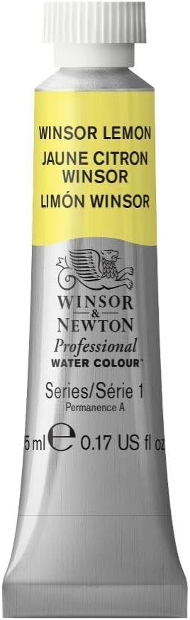 Professional Watercolor, 5ml (0.17-oz) Tube, Winsor Lemon