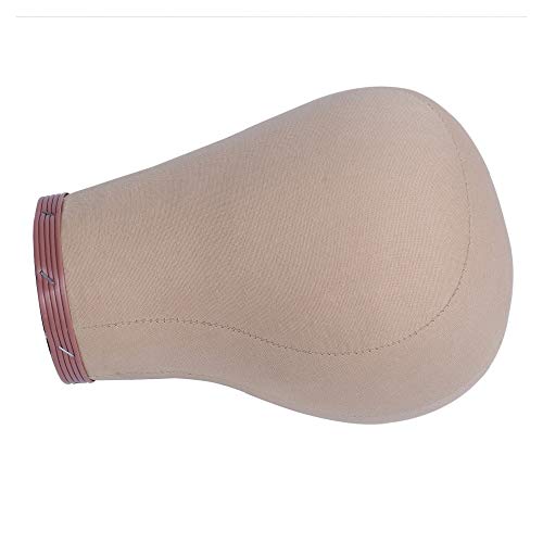 1 peça de cabeça de peruca de 53,3 cm de cortiça, cabeça de manequim para exibição de perucas estilo