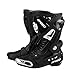 Bottes Antidérapantes Résistantes à l'usure de Course,Bottes De Route,Bottes de Moto Professionnelles Semelle en Caoutchouc en Tôle d'acier Résistante Aux Perforations,Black-44