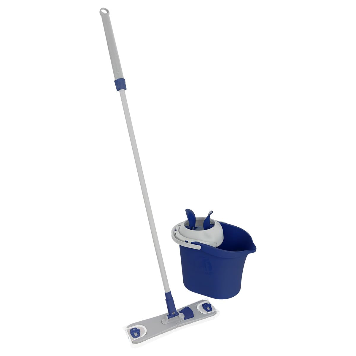 ELEFANANT Maison – Kit Neo Pulse – 2 fundas incluidas – Limpieza fácil sin esfuerzo y sin mojarse las manos – Escurre giratorio rápido – Ultra absorbente – Plástico reciclado – Fabricado en Francia