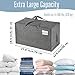 VENO 8 Pack Extra Large Heavy Duty Moving Bags with Wide Opening & Reinforced Handles, Reusable Storage Tote Bags with Strong Zippers for Clothes, College Dorm Essentials & Moving Supplies