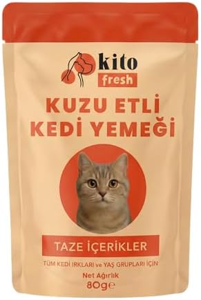Kito Fresh Kuzu Etli Kedi Yemeği 80 g - Görsel 2