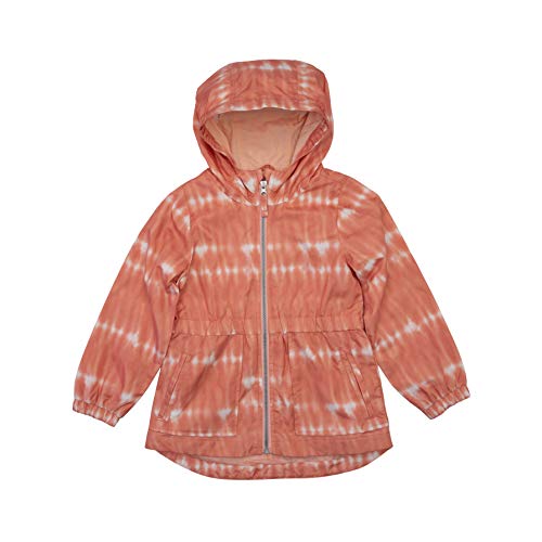 Jessica Simpson - Jessica Simpson Girls Lightweight Anorak Jacket with Jersey Lining, Coral Pink Tie Dye, 14/16