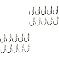 Carnada Para Pescar Bagre Toddmomy 20 Piezas Gancho De Resorte Anzuelo De Pesca De Bagre Anzuelo De Carnada Anzuelos De Lanzamiento Lejano Cebos De Pesca Anzuelos Mordaz Gancho Volador Acero De Alto Carbono