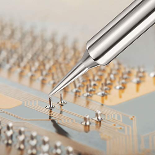20 Pieces Replacement Soldering Iron Tips -Free Soldering Iron Tips Replacement Pointed Fine Solder Tips Compatible With Hakko And More Tools (900M-T-I) #TOP2