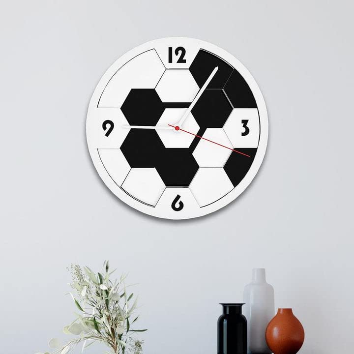 Soccer Design 3D Wall Clock