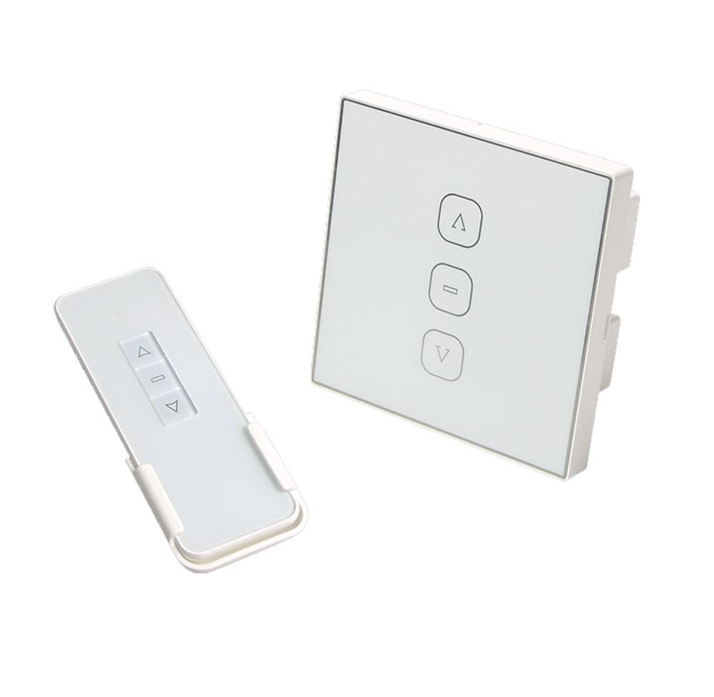 Koncey Automatic Window Opener Accessories, Remote Control and Wall Switch, 100V - 230V to 24V, Motorized Window Vent Opener and Closer, Push Button, Remote, Automatic Operation