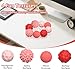 Kizcmvre Silicone Magnetic Fidget Balls - 8Pcs Sensory Magnetic Silicone Balls Desk Toy for Stress Relief and ADHD Anxiety,Silent Magnet with Textured Surface for Teens and Adults. (Pink)