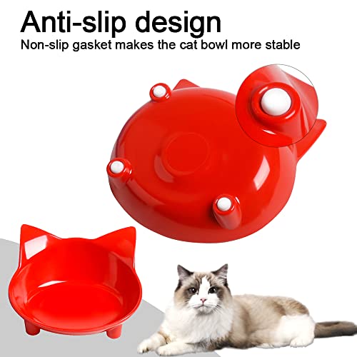 Cat Bowls Non Slip Cat Food Bowls Shallow Cat Food Dish Pet Bowls To Stress Relief Of Whisker Fatigue & Prevent Vomiting Cat Feeding Bowls Wide Dog Bowls For Cats Puppy Rabbit Small Animals #TOP2