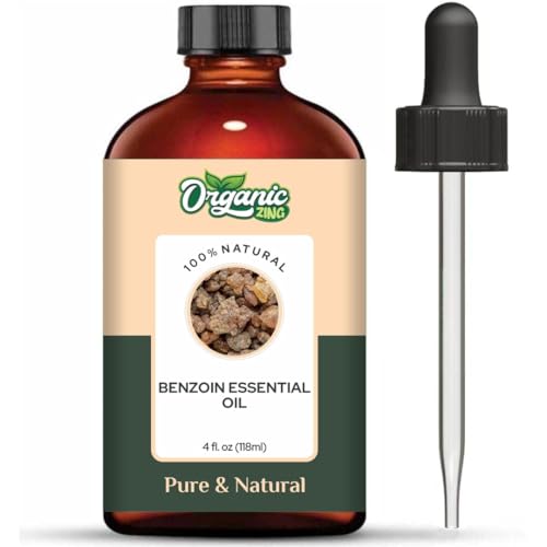 Image of Organic Zing Benzoin Oil 118 ml (3.99 fl oz) - Warm Resinous Aromatic Oil for DIY Skincare, Soap Making & Fragrance Blends