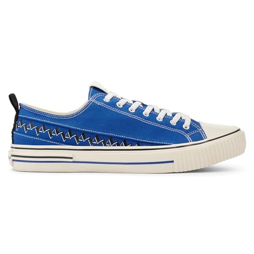 Image of Karl Lagerfeld Mens Cottom Canvas Logo Band Low Top Sneaker