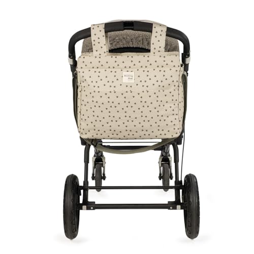 Miniatura 8 de Walking Mum - Bolsa Canastilla Corazones Poppy Musgo