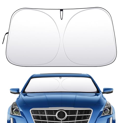 SUFANG Parasole Auto Pieghevole Parasole per Parabrezza Anteriore Auto, Resistente Di Protezione Solare UV E Protezione Dal Calore, 145 x 80 cm, Adatto Per Maggior Parte Dei Veicoli