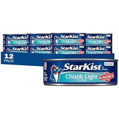 StarKist Chunk Light Tuna in Oil, 5 Oz, Pack of 12 Cover