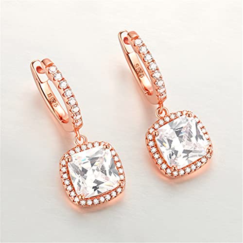 LILOVE Ear Nail Inlaid Simulation Diamond Zircon Earrings Female Ear Hanging Jewelry Tylish and Beautiful Cover