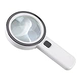 lupa x1000 Gran regalo para personas mayores: lente de la lupa transparente ideal para mayores de edad, excelente para pequeñas impresiones en cupones, prescripciones y lectura pausada.