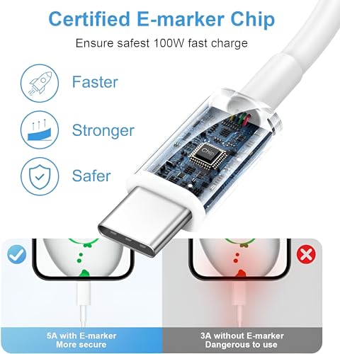 Image of Samsung Original Type C to Type C Mobile Data Charging Cable for Galaxy SuperFast Transfer Power Cable A55 /M55 /F55 /F15 /M15 /A54 /A15 /A14 /A34 /F34 /F23 /F14 /M14 /M34 /M33 /S21 fe /S22 /S23 /S23 Fe 5G /S24, White