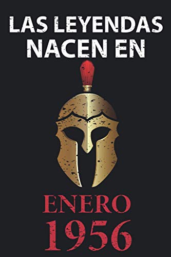 Las leyendas nacen en enero 1956: Regalo de cumpleaños perfecto para hombre y mujer de 65 años I Cita positiva , humor I Cuaderno , diario , libro de ... I Idea original para el 65 cumpleaños