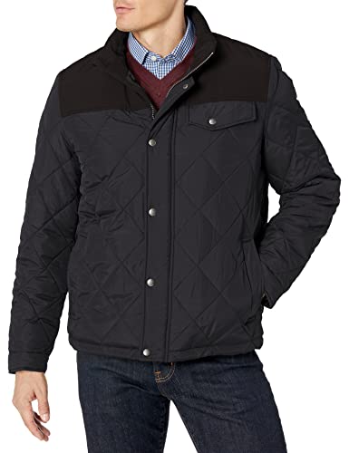 Image of Cole Haan Men's 28 inch Tonal Mix Media Diamond With Faux Sherpa Lining