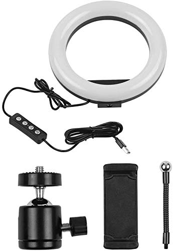 Electronics 32cm / 12 Zoll LED-Ringlicht Fill-in-Lampe 3500K-5600K dimmbar mit Fernbedienung + Metallstativ Max Ständer.Höhe 170cm + Adjustable