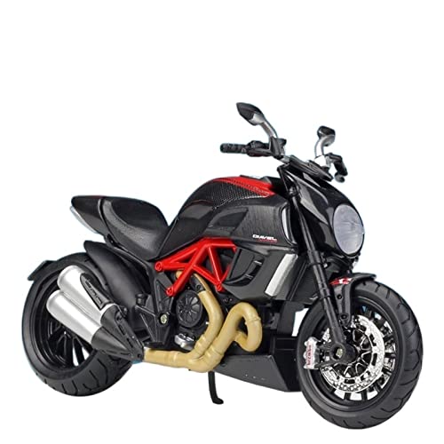 Ducati Diavel Carbon 1:12 simulation moto métal moulé sous pression
