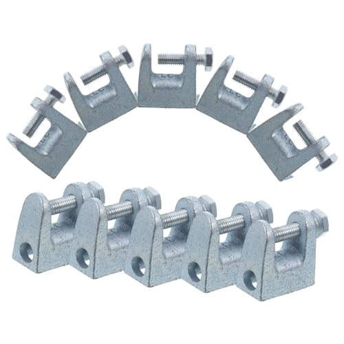 MAGICLULU 10pcs C-clamps Metal Small Clamps Beam Support Cast Iron Woodworking Tiger for Hardware