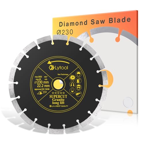 Lytool Disco de Corte de Diamante 230mm Disco Tronzador Diamante ...