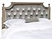 Safavieh Home Collection Tufted Velvet Rustic Oak and Grey Headboard (Queen)
