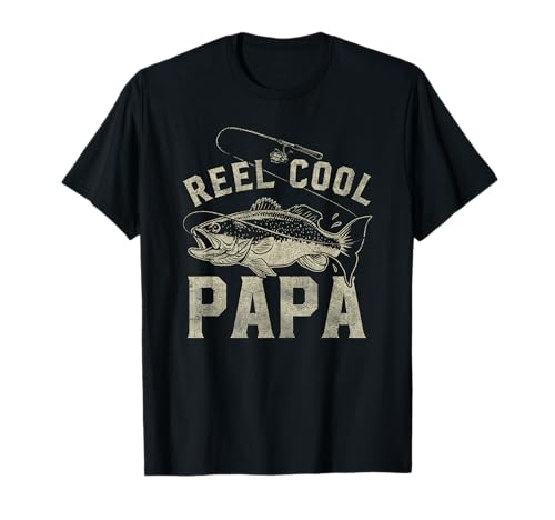 Reel Cool Papa Funny Fathers Day T-Shirt