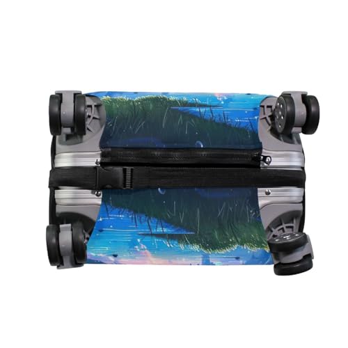 Joisal Anime Dreamy Shooting Stars Suit Case Cover Fit 18-32 Inch Suitcase Protector Cover Tsa Approved, Luggage Markers for Easy Identification4