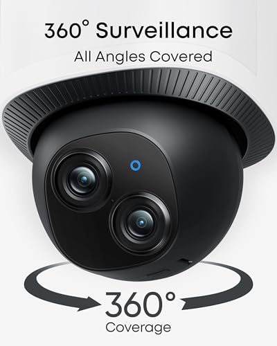 eufy Security Floodlight Camera E340 Dual Cameras Wired Outdoor Security Camera, 3K Resolution, Pan & Tilt, 24/7 Recording, Dual-Band Wi-Fi, 2,000 Lumens, HomeBase S380 Compatible, No Monthly Fee - Image 6