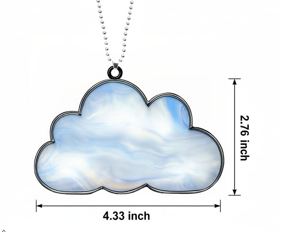 Amazon｜アクリル雲ハンギングオーナメント、かわいい白い雲の装飾