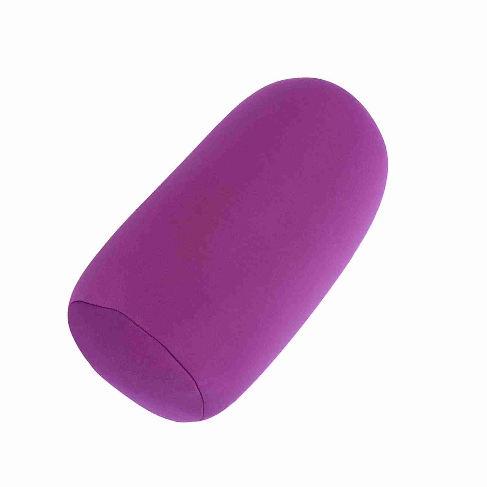 Oreiller en Rouleau de Coussin de Dos en Microbilles pour Un Soutien du Cou et Un Sommeil Confortable, à la Maison et en Voyage, 1 Oreiller (Purple)