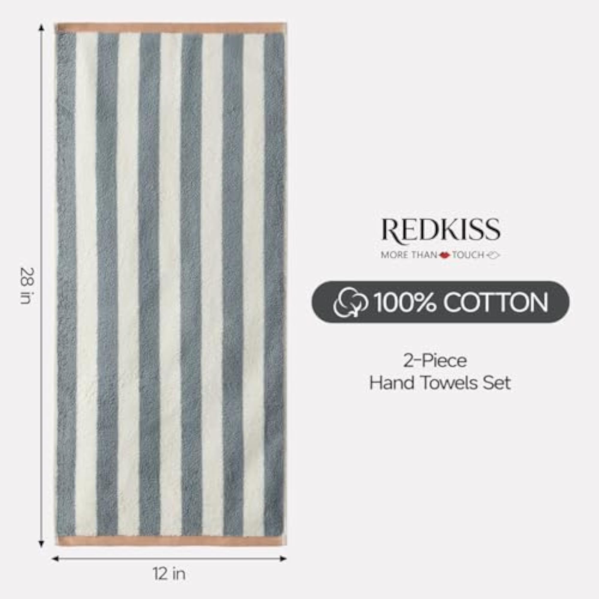 Luxury Hand Towels for Bathroom, 100% Cotton