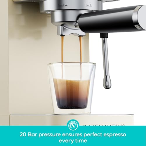 Image of CASABREWS 20 Bar Espresso Coffee Machine, Stainless Steel Coffee Maker with Steam Milk Frother, Espresso Coffee Machine, Cappuccino Coffee Machine with Removable Water Tank 44