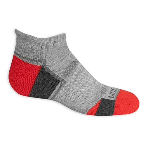 Fruit of the Loom Boys' Everyday Active Low Cut Socks (12 Pack), Grey, Medium (9-2.5) - image 2