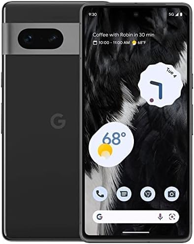 Google Pixel 7 5G, US Version, 128GB, Obsidian - Unlocked (Renewed Premium)