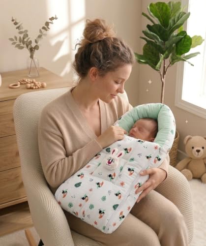 Image of VOIDROP Baby Sleeping Bag for New Born, Muslin Baby Sleeping Bag 0-6 Month for Infant, Washable & Foldable Cotton Design (Bird Print)