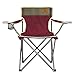 Campingstuhl / Faltstuhl Bordeauxrot (Größe M) - mit Getränkehalter & Rückentasche