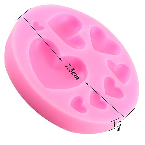 Silicone Love Heart Series Fondant Mould Cake Tool Chocolate Mould Handmade Soap Mould Baking Mould #TOP2