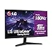 LG 24GS60F-B - Monitor Gaming Ultragear, 24", IPS, 1920x1080, 16:9, 180 Hz, 1 ms/G-Sync Compatible/FreeSync/HDR10, No Curvo, Inclinación Ajustable, Negro
