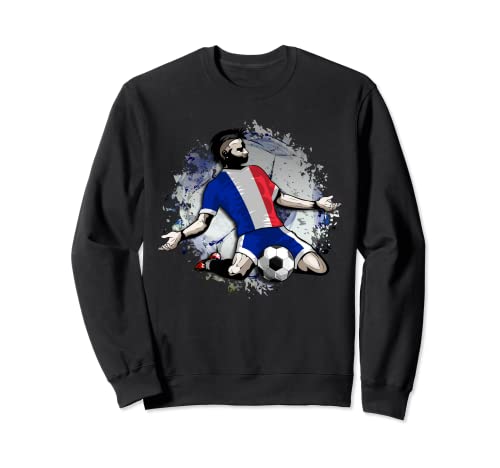 France Soccer French National Flag Proud Football Lovers Art Sweatshirt, Black