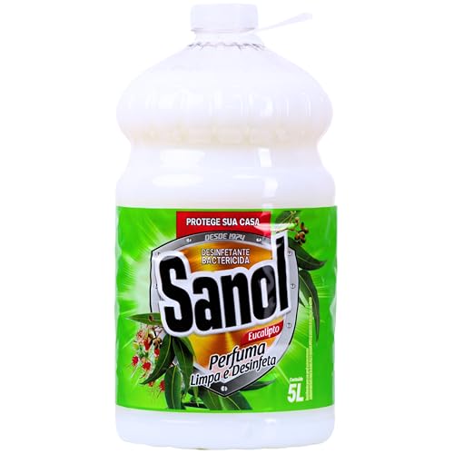 Sanol Desinfetante Líquido Para Uso Geral Eucalipto 5 Litros Branco