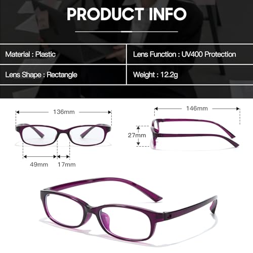 Image of TJUTR Office-Siren Bayonetta Glasses, Blue Light Computer Glasses for Women, Y2K Small Rectangle Frame Eyewear Anti Eyestrain