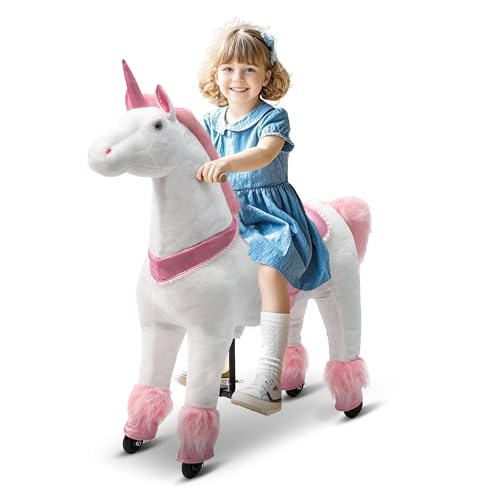 Pipleo Ride on Unicorn on Toys, Unicorn Ride on for
